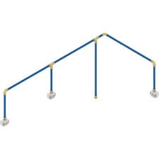 Image of Sealey Sharkbite Speedfit 3 Drop Air Supply System Kit 18 metre 22mm 18m