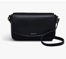 Image of Radley ‘River Road ‘ Black Mini Flapover Crossbody Leather BNWT