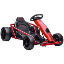 Image of HOMCOM 24V Kids Electric Go-Kart: Music, Horn, Drift Mode, Slow-Start