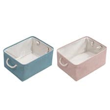 Image of Fabric Storage Basket Collapsible Waterproof Toy Organizer Large