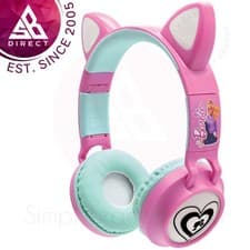Image of Lexibook HPBTKTBB Barbie Bluetooth Foldable Headphones with LED Lights│Pink