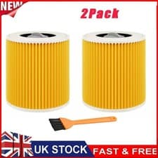 Image of 2x Replacement Filter For Karcher Wet and Dry WD2 WD3.500 WD3 WD2 Plus Vacuum UK