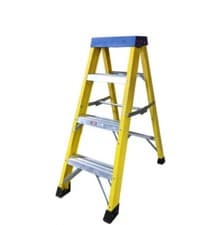 Image of 4 Tread Fibreglass Step Ladder, Work Ladder