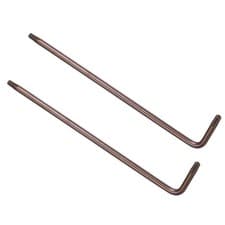 Image of 2pcs Tamper Proof Torx Key T20 L-Shape Star Wrench for Auto Maintenance