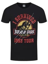 Image of Jurassic Park I Survived 1993 Men's Black T-Shirt