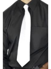 Image of Smiffys Deluxe White Gangster Tie, White