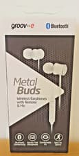 Image of Groov-e Metal Buds Wireless Bluetooth Earphone with Remote & Mic FREE UK P/P