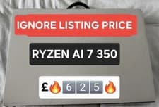 Image of £6️⃣2️⃣5️⃣ ASUS ZENBOOK AI RYZEN 7 350 16GB RAM 1TB SSD 14" OLED 3K LAPTOPNEW
