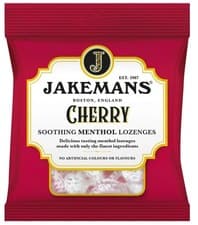 Image of Jakemans Cherry Menthol Sweets 73g – Soothing Throat Lozenges
