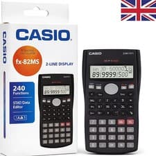 Image of Casio FX82MS Advanced Scientific Calculator for A-Level & Gcse's -2 LINE DISPLAY