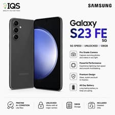 Image of Samsung Galaxy S23 FE 5G - 128GB - Unlocked- Smartphone - GRAPHITE - PRISTINE A+