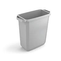 Image of Durable Durabin Eco Rectangular Waste Bin 60 Litre 590x282x600mm Grey 1800503050