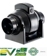 Image of MANROSE MF100T IN-LINE 3 SPEED FAN TIMER EXTRACTOR MIXEDFLOW 100mm / 4 Inch