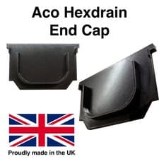 Image of Aco Hexdrain Channel Drain End Cap - Improved