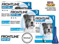 Image of FRONTLINE SPOT ON Flea, Tick & Lice Treatment For S,M,L,XL Dogs & Cats (AVM-GSL)