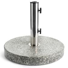 Image of Granite Parasol Base 22kg Garden Umbrella Stand 35mm 38mm 48mm Christow