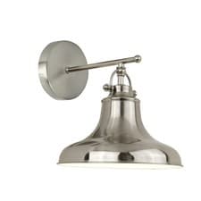 Image of Searchlight Dallas 1 Light Industrial Wall Light Satin Silver RRP £76.80
