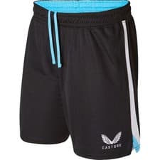 Image of Castore Newcastle United Home Junior Football Shorts Kids Breathable Lightweight