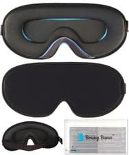 Image of 100% Blackout Contoured Sleep & Eye Mask | Eyelash Extension Friendly | 3D - UK