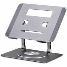 Image of Startech Rotating Laptop Stand 360 Swivel Ergonomic Desk Riser for Computer Adju