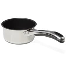 Image of Sabichi Living Easy Grip 14cm Stainless Steel Non-Stick Milk Pan, 0.75L Capacity