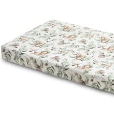 Image of Baby  Cot & Cot Bed Fitted Sheets 100% COTTON  Natural Nursery, Woodland