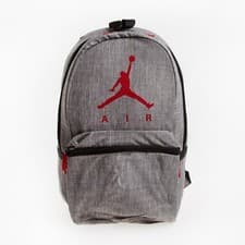 Image of AIR JORDAN Heather Grey Air Backpack rucksack unisex large NEW WITH TAGS
