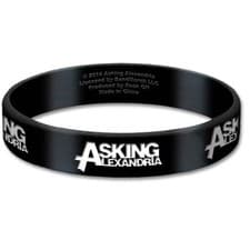Image of Asking Alexandria Gummy Wristband: Logo
