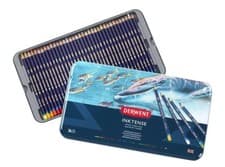 Image of Derwent Inktense Pencils Set, 36 Colours in Tin - Water-Soluble, Permanent