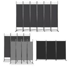 Image of Folding Room Divider 3/4/6 Panels Wave Fibre Privacy Screen Panels Stable