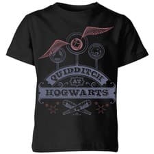 Image of Harry Potter Quidditch at Hogwarts Kids Black T-Shirt Tee Kids | Black