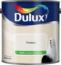 Image of Dulux Smooth Emulsion Silk Paint - Timeless - 2.5L - Walls and Ceiling