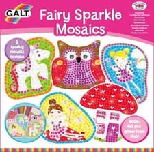 Image of Sparkle Mosaics Childrens Glitter Set Arts and Crafts Kit for Kids Colourful