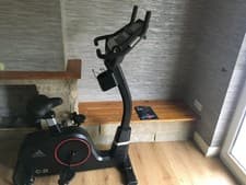 Image of adidas Upright Exercise Bike C-21 Bluetooth Stationary Cardio Workout Machine