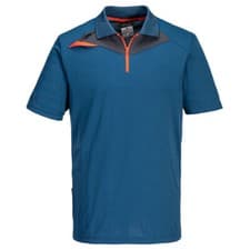 Image of PORTWEST DX4 Mens Polo Shirt Short Sleeve Slim fit uniform Pique Work Wear Polo