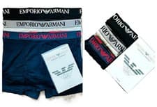 Image of Emporio Armani Cotton Stretch Men’s 3 Pack Boxer Trunks Underwear Shorts