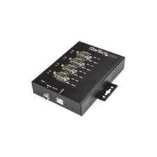 Image of StarTech 4-Port Industrial USB to RS-232/422/485 Serial Adapter 15 kV ESD
