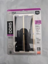 Image of Crucial Pro DDR5 RAM 64GB Kit (2x32GB) 6400MHz CL40 CP2K32G64C40U5B - Brand New