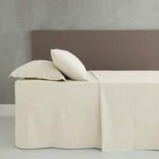 Image of Catherine Lansfield 180TC Easy Iron Percale Fitted Or Flat Sheet Or P/Case Cream