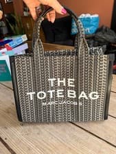 Image of Immaculate MARC JACOBS Monogram Jacquard "The Tote Bag" + Long Strap Medium  §