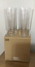 Image of LSA Arc 4 x Stackable Highball Tall Slim Fine Glass, 550ml, Clear