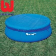 Image of BESTWAY SWIMMING POOL COVER FAST SET OUTDOOR RAIN PADDLING PROTECTIVE ROUND NEW