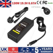 Image of 130W For Dell LA130PM190 Laptop AC Adapter Charger Power Supply 4.5MM x 3.0MM