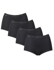 Image of Sloggi Basic Maxi Brief Knickers 4 Pack 10028378 Womens 3 Pack plus 1 Free