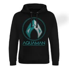 Image of Officially Licensed Aquaman - Distressed Shield Epic Hoodie S-XXL Sizes