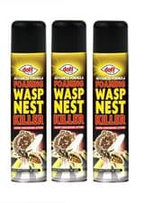 Image of 3 x DOFF FOAMING WASP NEST KILLER 300ML SPRAY ADVANCED FORMULA