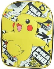 Image of Kids Pokemon Backpack Pikachu Disney Unisex Backpack Yellow and Black One Size