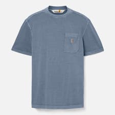 Image of Timberland Merrymack River Garment Dye T-Shirt for Men in Dark Blue