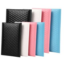 Image of 100pcs Waterproof Strong Bubble Padded Mailing Bag Postal Self Seal Jiffy Bags