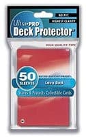 Image of Trading Card Supplies - Ultra Pro Deck Protectors - Red (50 Pack) - Standard Siz